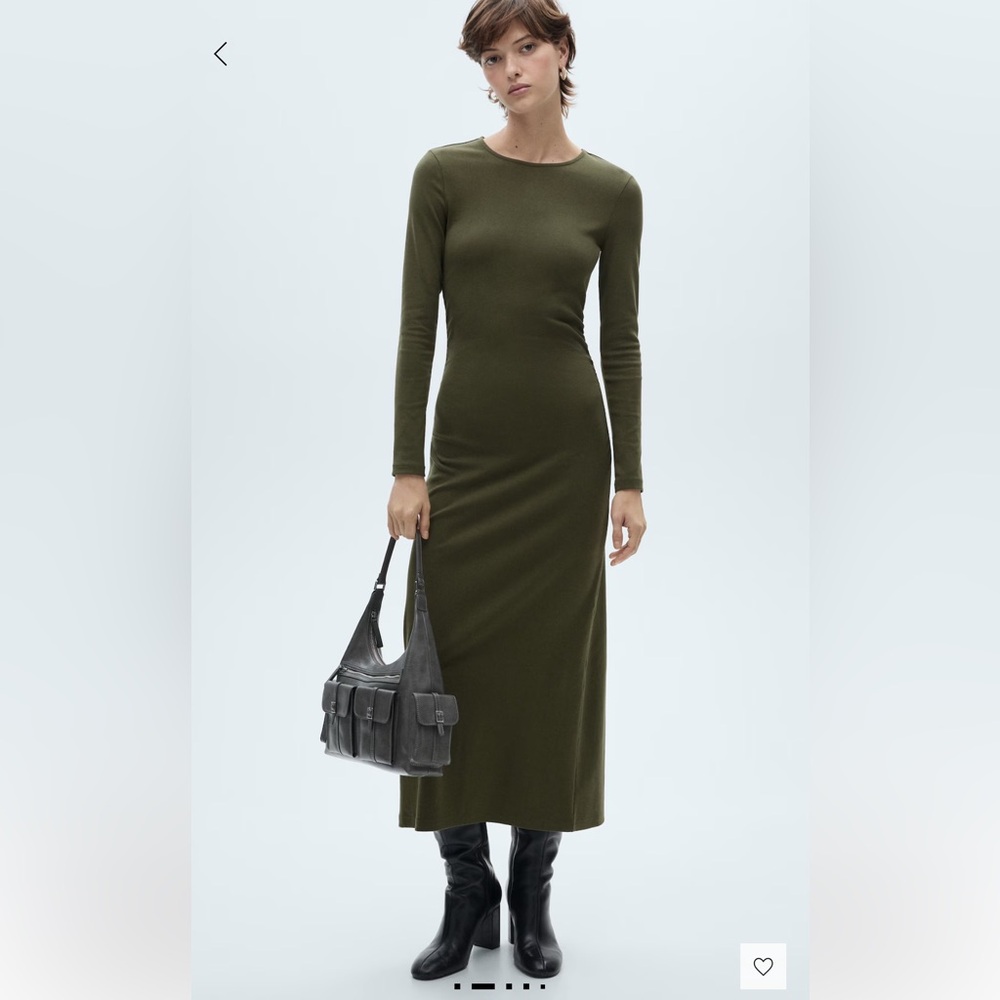 NWT MANGO Cotton Midi Dress Size M